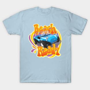 Beach Ready Buggy in blue T-Shirt